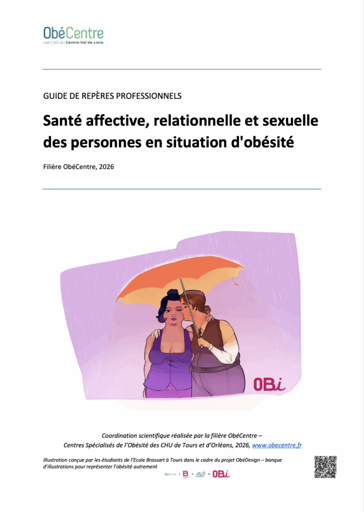 Visuel du guide obécentre - santé affective, relationnelle et sexuelle des personnes en situation d'obésité