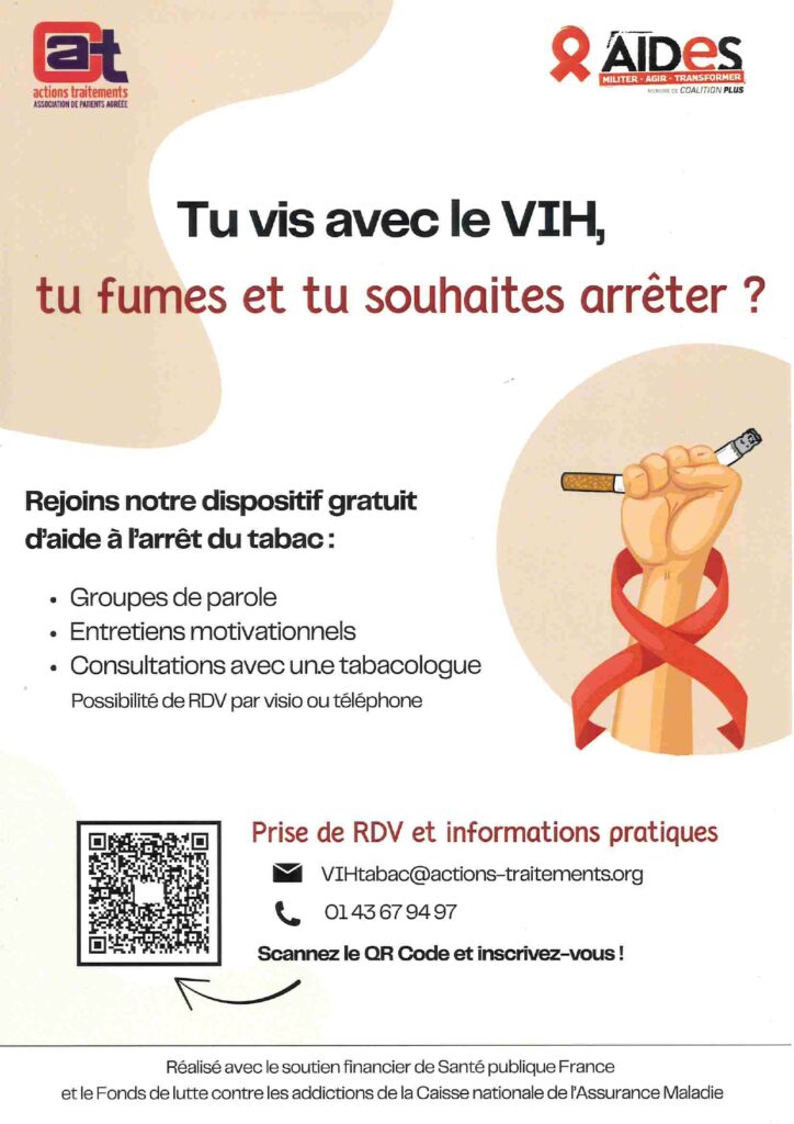 Affiche dispositif arrêt tabac PVVIH