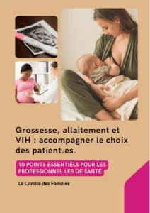 Visuel plaquette grossesse allaitement et VIH professionnels